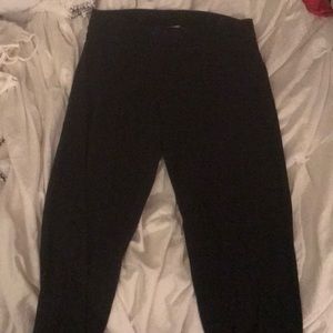 Plain black leggings